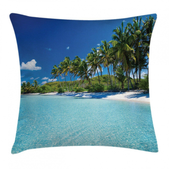 Relax Beach Resort Spa Art Pattern Printed Cushion Cover