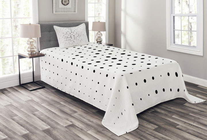 Big Little Pop Art Dots 3D Printed Bedspread Set