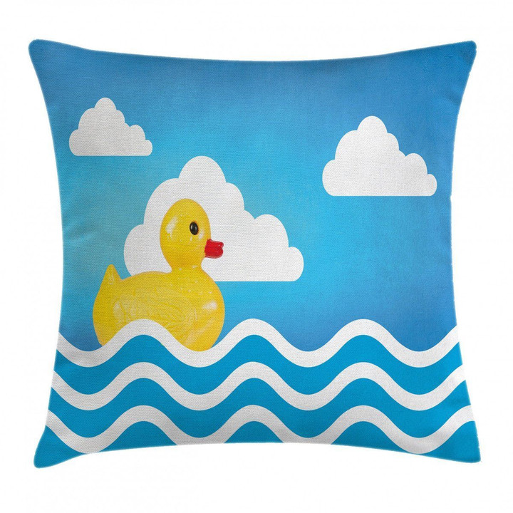 Toy Wavy Water Art Printed Cushion Cover