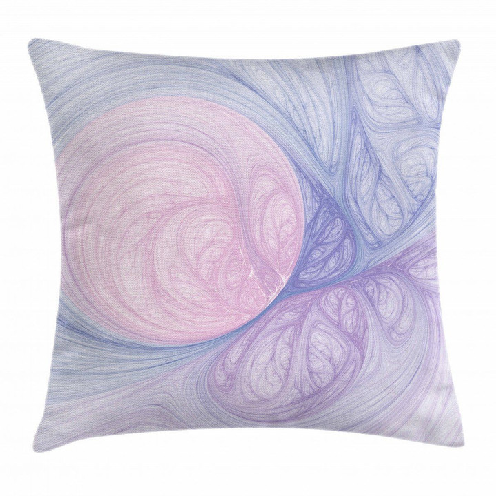 Abstract Fractal Shapes Art Pattern Printed Cushion Cover