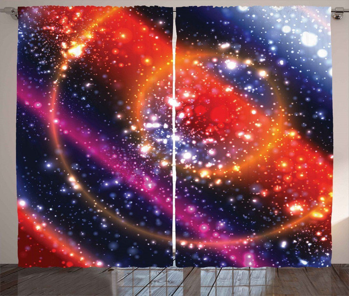 Apocalyptic Cosmos Sky Printed Window Curtain Home Decor