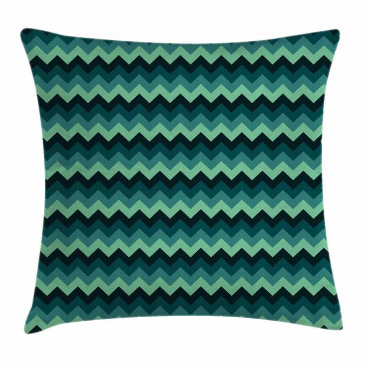 Chevron Style Geometric Pattern Printed Cushion Cover