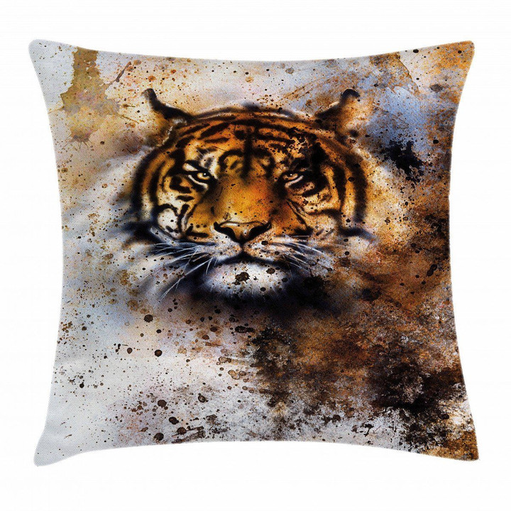 Wild Beast Angry Predator Art Printed Cushion Cover