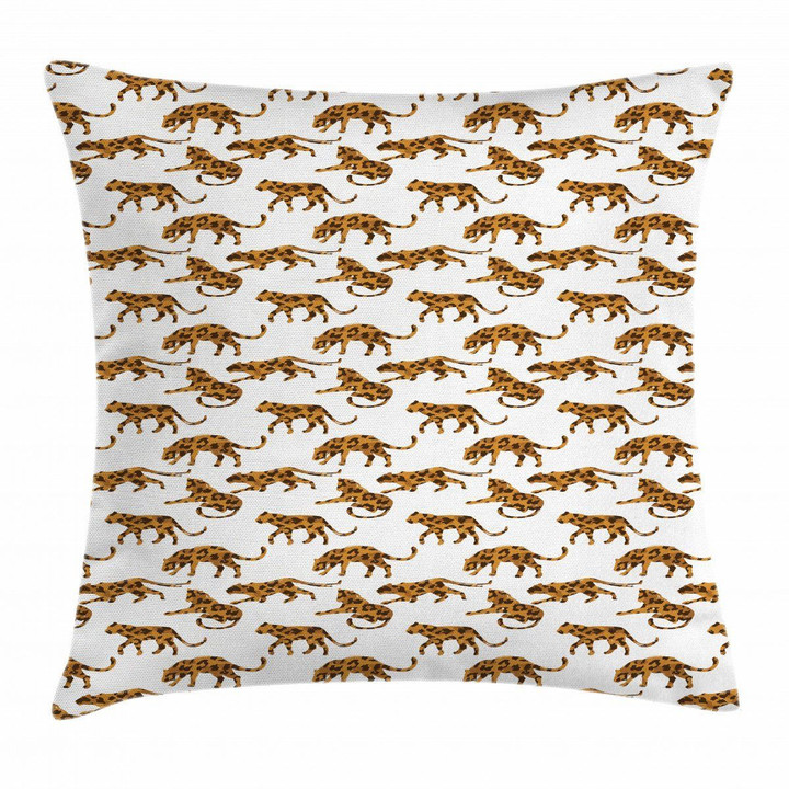 Exotic Animal Design Pattern Printed Cushion Cover