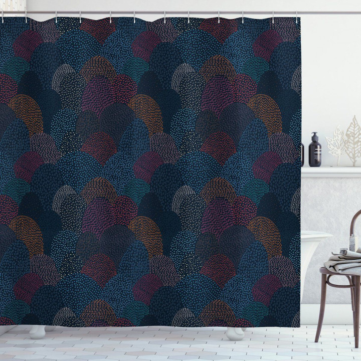 Triangles And Arrows Dark Pattern 3d Printed Shower Curtain Bathroom Decor