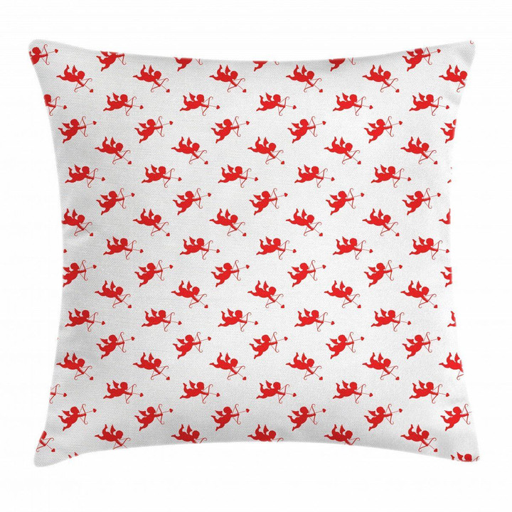 Valentine's Day Kiss Art Pattern Printed Cushion Cover