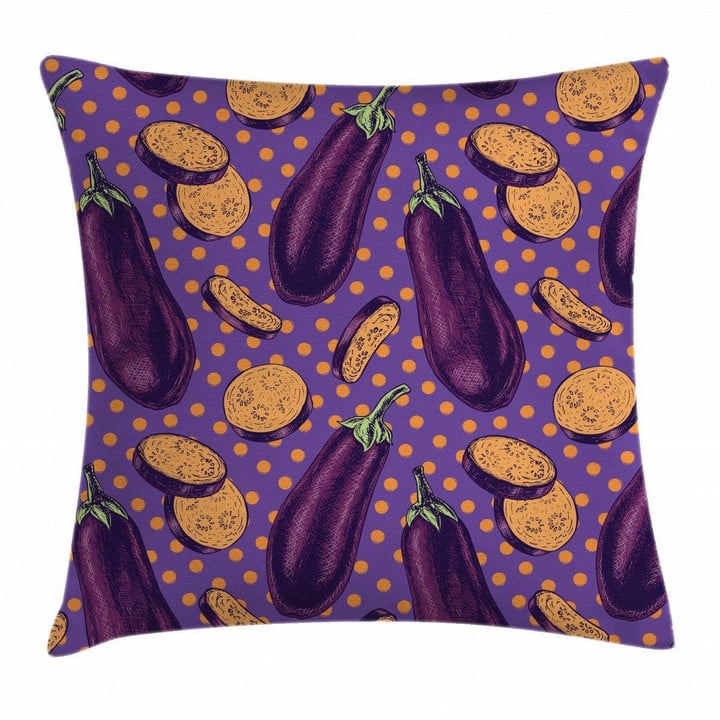 Retro Realistic Dotted Pattern Printed Cushion Cover