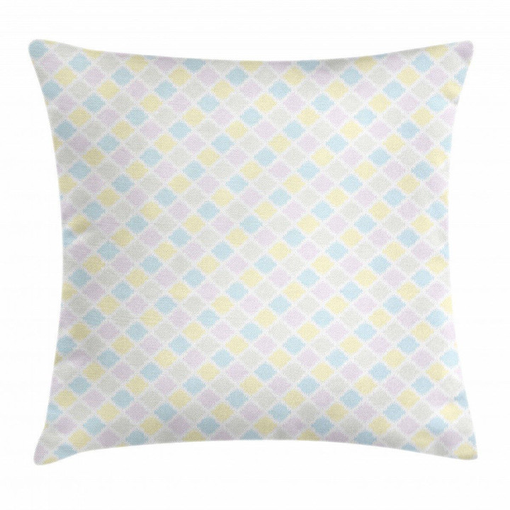 Ikat Inspired Design Pattern Printed Cushion Cover