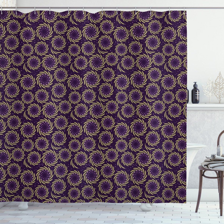 Blueberries And Leaves Pattern Shower Curtain Home Decor