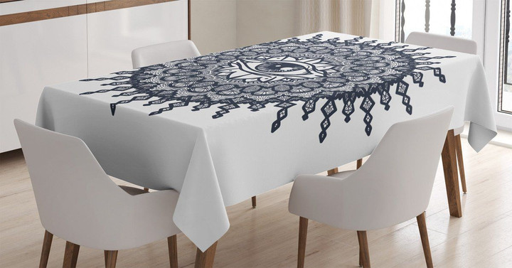 Traditional Mandala Art Printed Tablecloth Home Decor