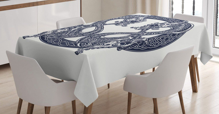 Motif Of Harmony Art Printed Tablecloth Home Decor