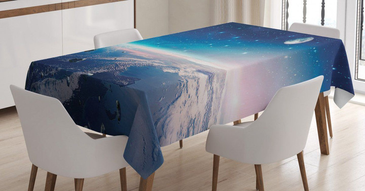 Image Of Nebula Asteroids Art Printed Tablecloth Home Decor