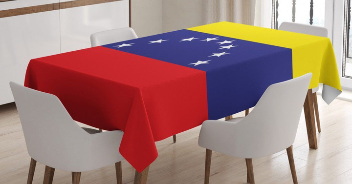 Colorful Country Mapping Printed Tablecloth Home Decor