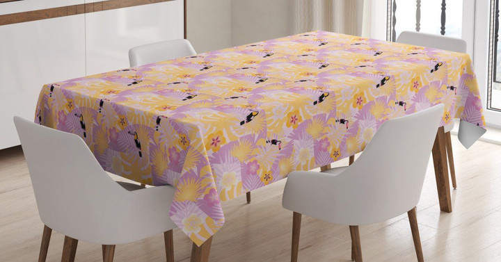 Girls Kids Pattern Jungle Pattern Printed Tablecloth Home Decor