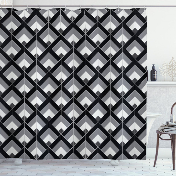 Boho Geometrical Shower Curtain