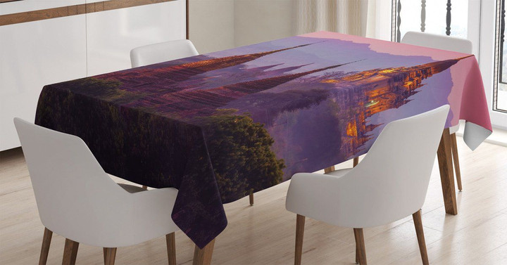 Ancient Building In Bagan Printed Tablecloth Home Decor
