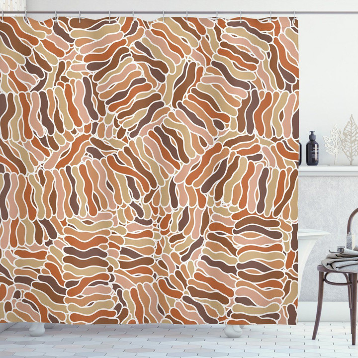 Intersecting Tangle Shower Curtain