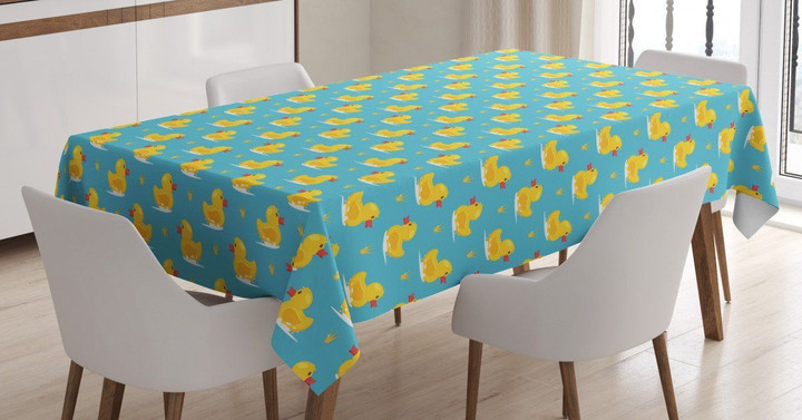 Cartoon Ducks Pattern Printed Tablecloth Home Decor