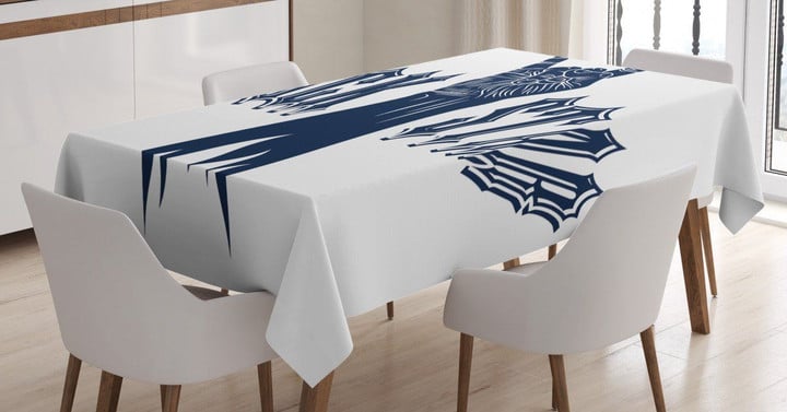 Rock Star Abstract Logo Pattern Printed Tablecloth Home Decor