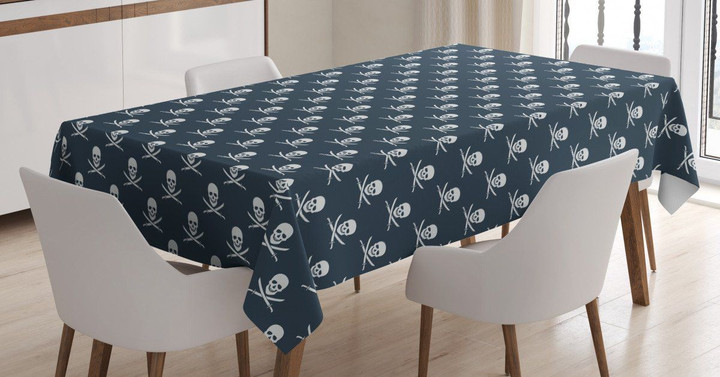 Jolly Roger Pattern Printed Tablecloth Home Decor