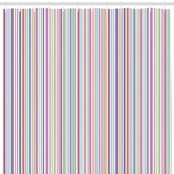 Shower Curtain Rainbow Vertical Stripes 3d Printed