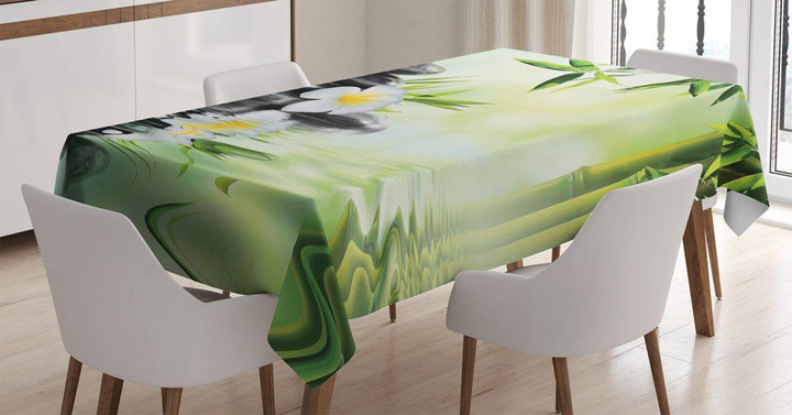 Bamboo Japanese Relax Printed Tablecloth Home Decor