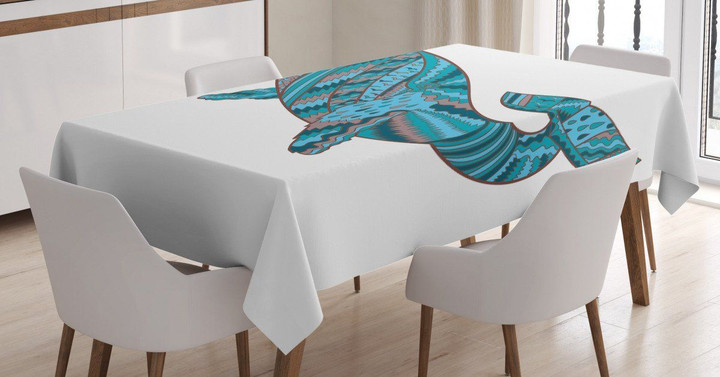 Humpback Whale Sea Printed Tablecloth Home Decor