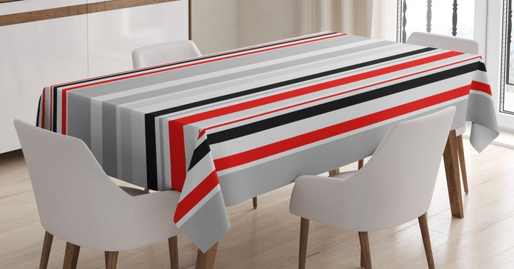 Retro Abstract Lines Printed Tablecloth Home Decor