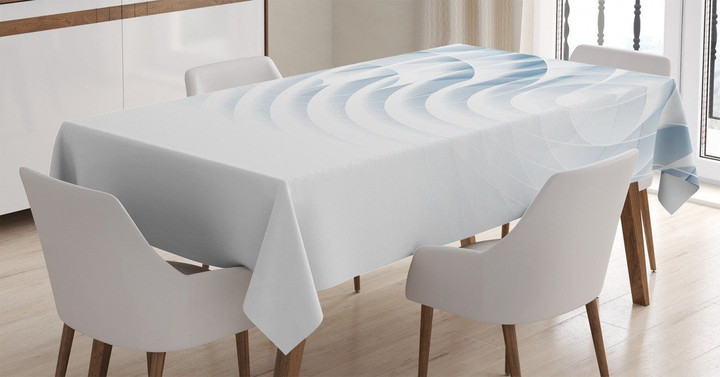 Futuristic Digital Background Printed Tablecloth Home Decor