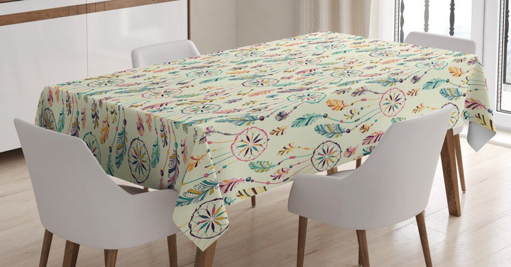 Tribal Art Inspiration Printed Tablecloth Home Decor