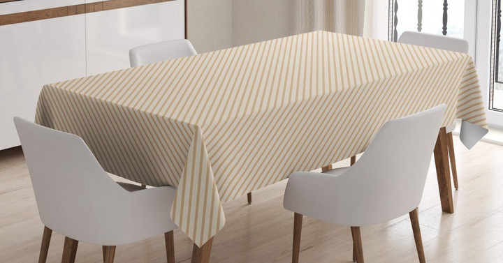 Abstract Diagonal Stripes Art Printed Tablecloth Home Decor
