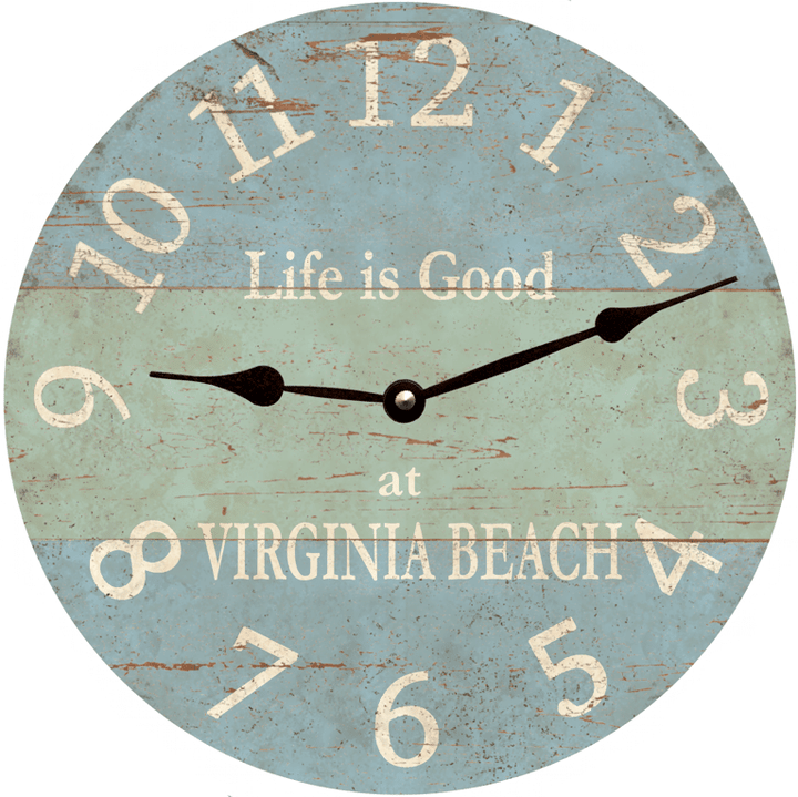 Life Is Good At Virginia Beach Decoration Gift Wall Clock