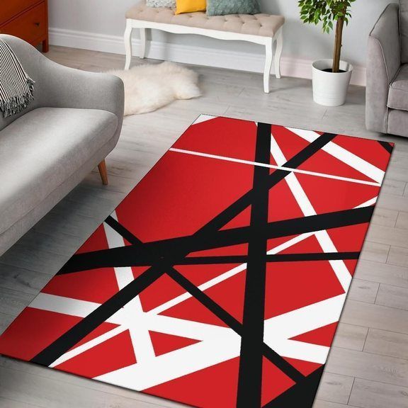Van Halen Stripes Pattern 3d Printed Area Rug Carpet Home Decor
