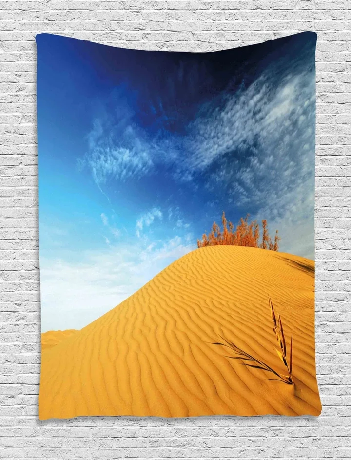 Desert Sand Dunes Design Printed Wall Tapestry Home Decor