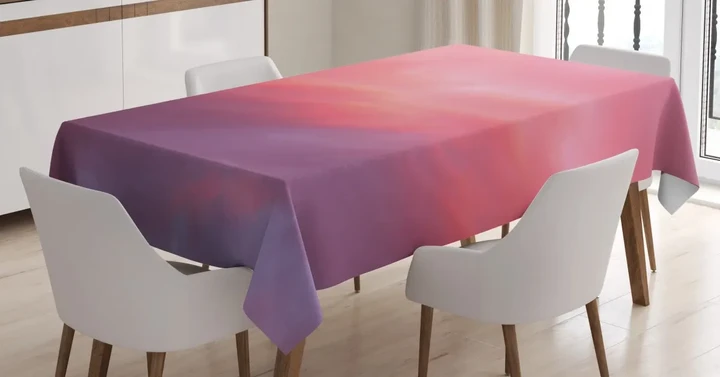 Vanilla Sky Sunset Design Printed Tablecloth Home Decor