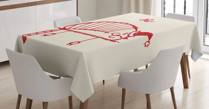 Sleeping Cat Fairy Design Printed Tablecloth Home Decor