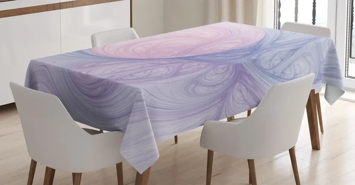Abstract Fractal Shapes Design Printed Tablecloth Home Decor