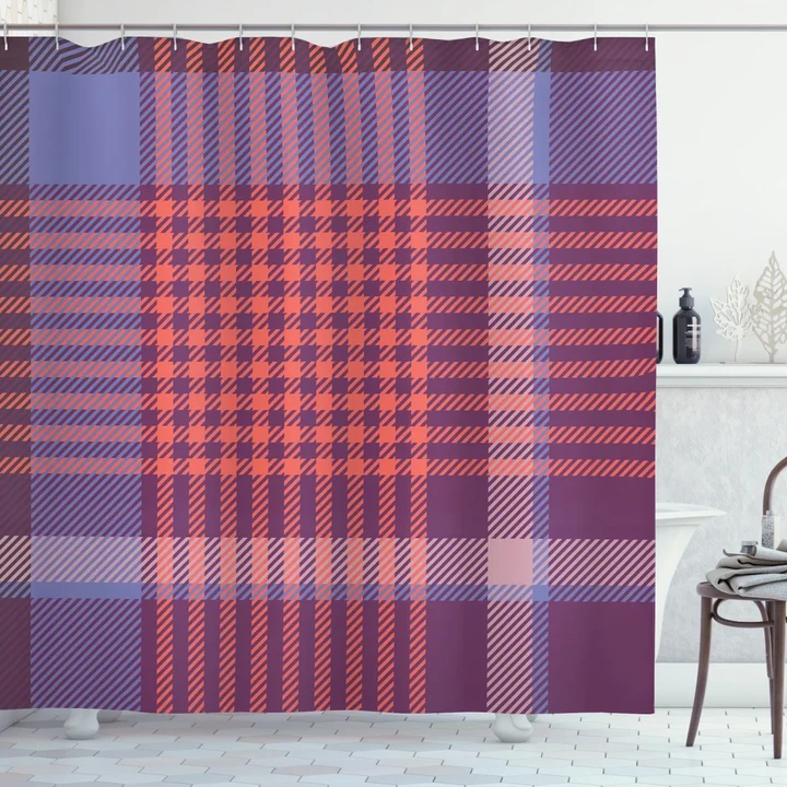 Retro British Culture Printed Shower Curtain Home Decor