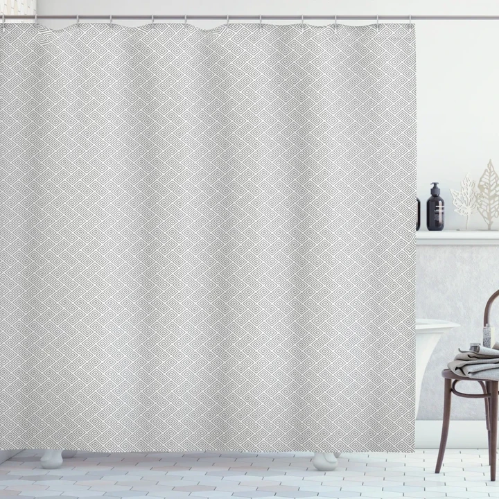 Twisted Lines Spiral Printed Shower Curtain Home Decor