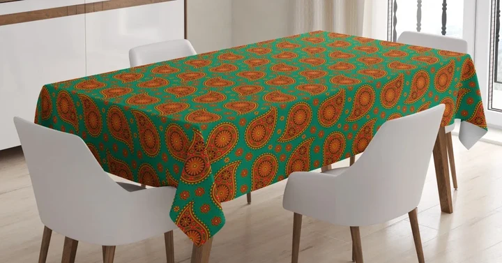 Eastern Traditional 3d Printed Tablecloth Home Decoration