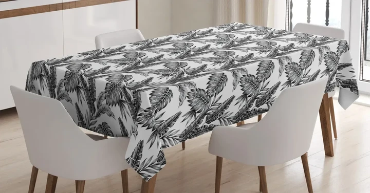 Tropical Tree Leaves 3d Printed Tablecloth Home Decoration