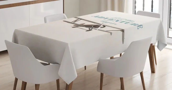 Tropical Summer Plane 3d Printed Tablecloth Home Decoration