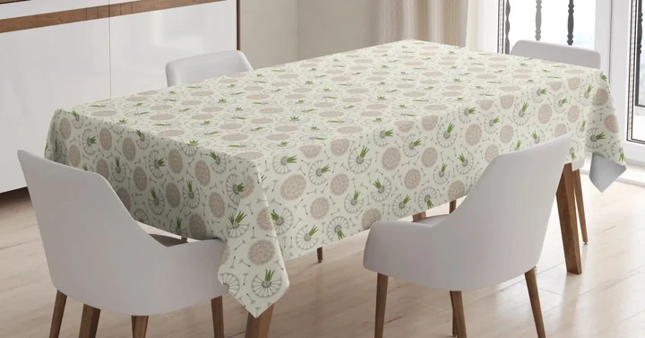 Blowball Composition 3d Printed Tablecloth Home Decoration