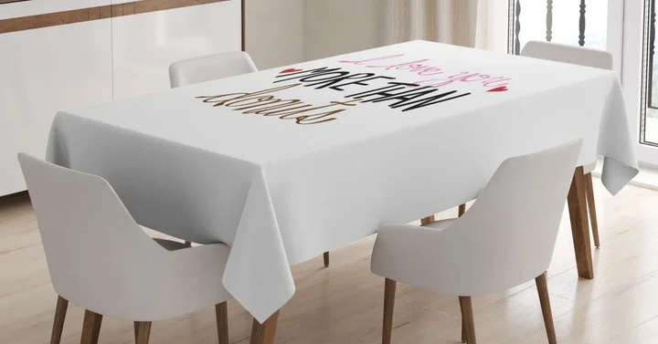 Donut And Hearts 3d Printed Tablecloth Home Decoration