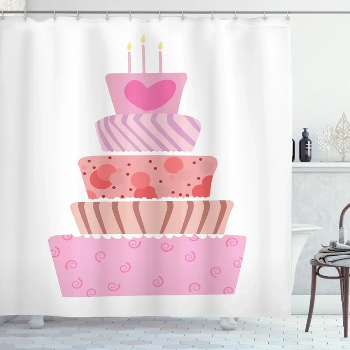 Wedding Cake Design Shower Curtain Shower Curtain