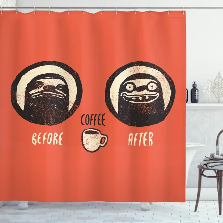Before And After Coffee Shower Curtain Shower Curtain