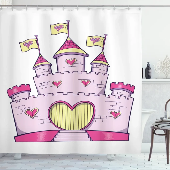 Fantasy Princess Fortress Shower Curtain Shower Curtain