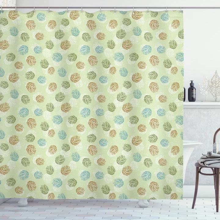 Abstract Pine Cones Shower Curtain Shower Curtain