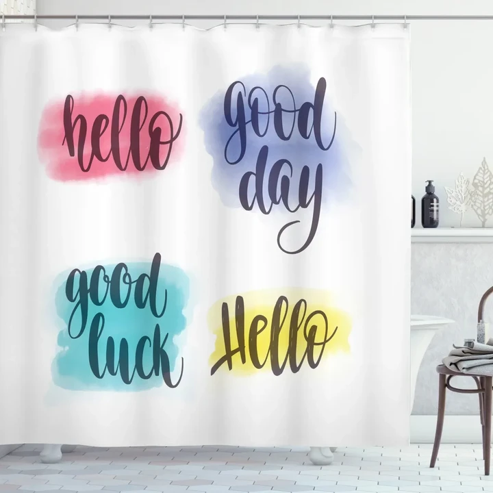 Day And Luck Shower Curtain Shower Curtain