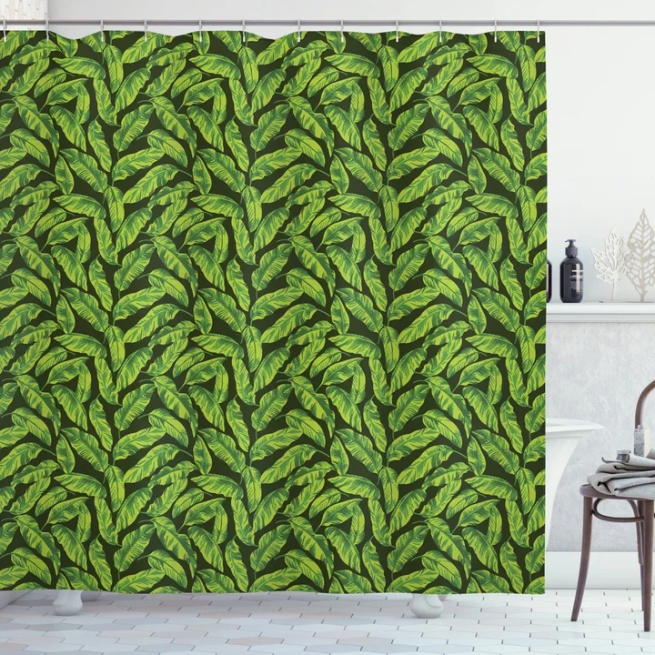 Exotic Leaves Simplicity Shower Curtain Shower Curtain